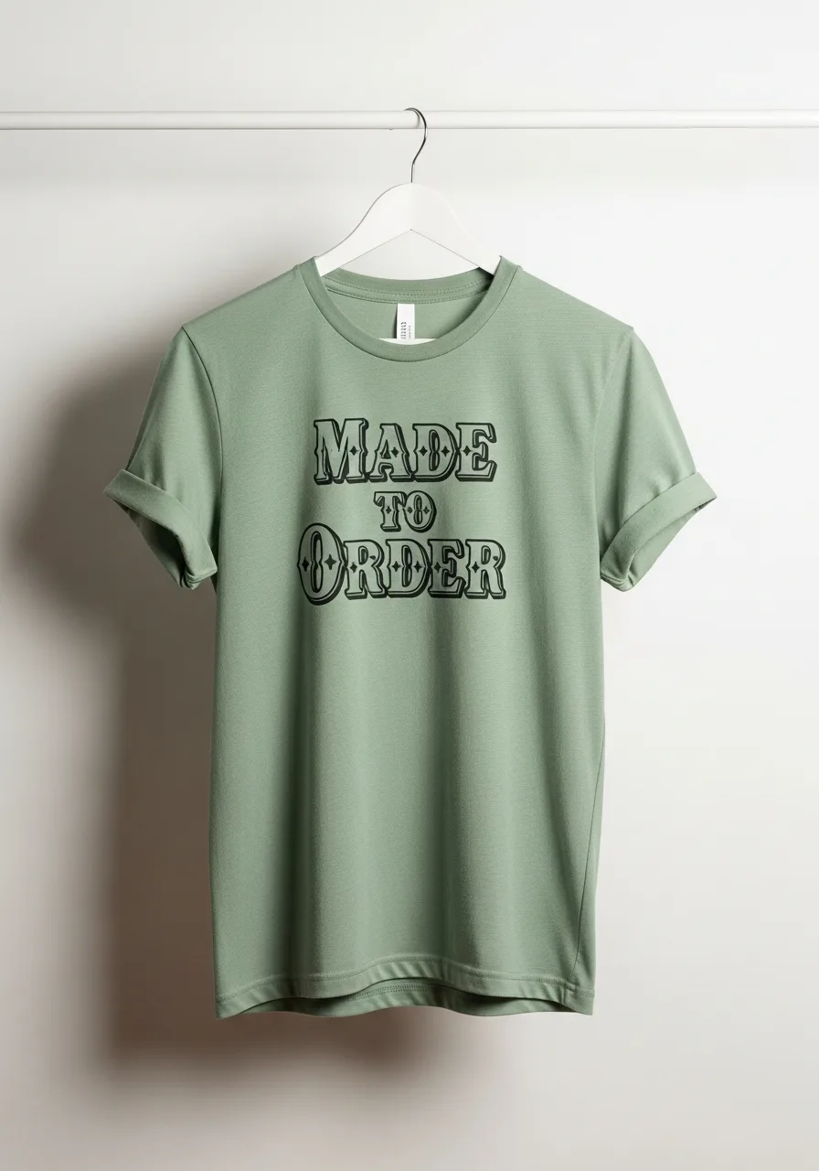 Back of a white t-shirt hanging on a hanger